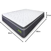 Colchón Reversible Firme, Indefformable, Altura 21 cm, Transpirable Antibacteriano, Regulación Termo, Tejido Antideslizante (120 x 180 cm) - details 16