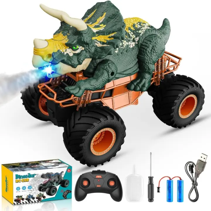 Camión Monstruo de Dinosaurios Telecontrolado Juguete de Vehículo para Niños de 3-12 Años - 1