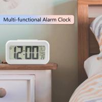 Reloj despertador Digital LED para el hogar y la Oficina, dispositivo electrónico de escritorio con pantalla, retroiluminación - details 5