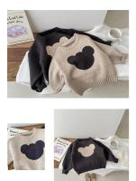 Jersey de punto de algodón para bebé, camisetas de manga larga para niños, jersey de oso para niños pequeños, otoño e invierno - details 0