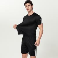Conjunto Deportivo de Verano de Secado Rápido Cuello Redondo, Material de Poliéster, Ligero y Transpirable para Entrenamiento en Gimnasio - details 1