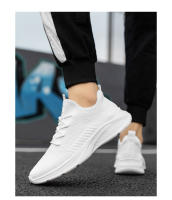 Zapatos informales coreanos versátiles para deportes nuevos para hombre y mujer, tejido volador para correr, talla grande, modernos y a la moda - details 16