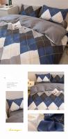 Juego de Ropa de Cama de Algodón Puro de Alta Calidad para el Hogar con Funda de Edredón de Manga Reina 100% Algodón Amigable con la Piel con Sábanas y Fundas de Confort - details 29