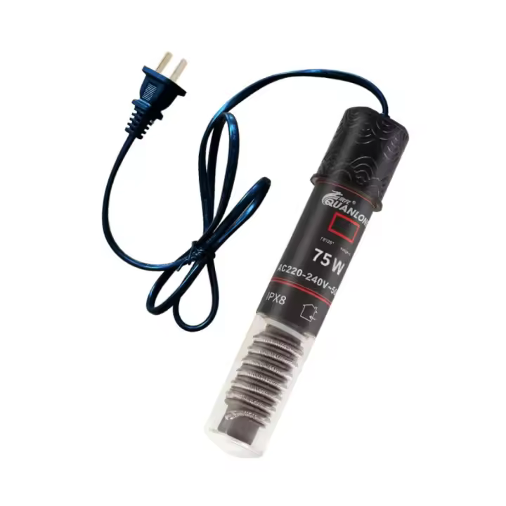 Mini calentador de acuario 25/50/75W 26 ° C Varilla calefactora para pecera con ahorro de energía, temperatura constante con ventosa, calentador Betta para el hogar - 1