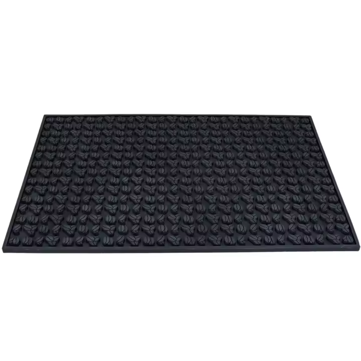 Estera de barra 45x30x0,8 CM esteras antideslizantes PVC servicio de barra estera de derrames negro - 1