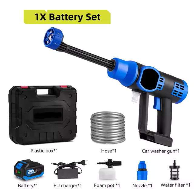 Pistola de agua de jardín para Makita Alta presión, sin escobillas, 6 en 1, 3500W, 200bar, batería de 18V Hecha en China - 1