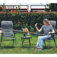 Silla de Jardín Plegable de Aluminio 150kg con Respaldo 7 Posiciones Alto Ajustable con Reposabrazos Reposacabezas Acolchado (2 Piezas, Gris) - details 16