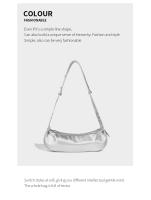 Bolso Cruzado de Moda de Luna Media de Cuero Suave Bolso Oblicuo de Hombro con Sensación Premium - details 10