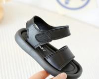 Sandalias de verano para niños y niñas, zapatos suaves y transpirables con gancho de color puro, a la moda, para la playa - details 15