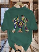 Camiseta Casual de Manga Media de Algodón Puro de Alta Calidad Estilo Coreano Moderno Versátil - details 7