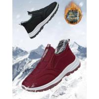 Botas De Nieve Para Hombre Invierno Antideslizantes Con Forro De Pelo Grueso Suela Duradera Botines De Algodón Ligeros Para Caminar Y Senderismo - details 11