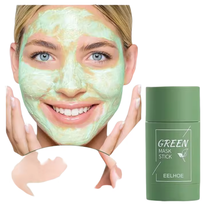 Mascarilla de Limpieza Sólida de Té Verde Eliminación de Pimientos y Acné - 1