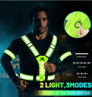 WEST BIKING-Chaleco de seguridad para ciclismo para hombre, chaleco reflectante ligero para caminar por la noche, patinete eléctrico, chaleco intermitente para correr y pescar - details 4