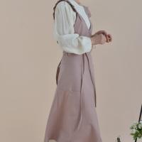 Delantal de floristería impermeable y duradero, delantal de jardinería de algodón elegante, ajustable con bolsillo, delantal de cocina para cafeterías - details 12