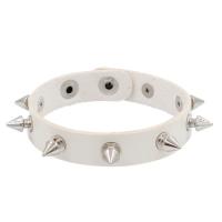 Pulsera gótica con tachuelas y remaches, brazalete negro ajustable de cuero Pu, brazalete Rock Punk - details 8