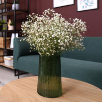 90 cabezas 52cm flores artificiales blancas boda DIY ramo decoración arreglo plástico bebés aliento flor falsa decoración del hogar - details 20