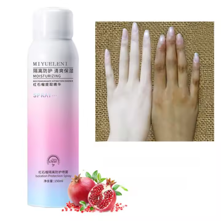 150 ml Granada roja protector solar para todo el cuerpo aislamiento Spray maquillaje cosméticos protector solar facial blanqueamiento - 1