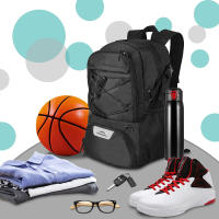 Basketball Soccer Backpack Bag - Soccer Backpack & Bags for Basketball Includes Separate Cleat Shoe and Ball Compartment - details 0