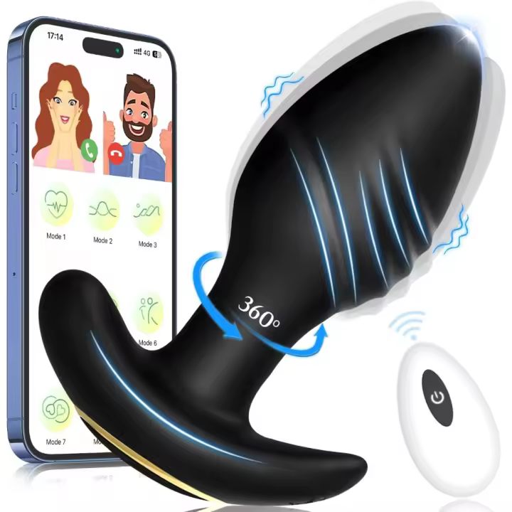 Plug Anal Dilatador Anal Juguetes Eróticos para Pareja Sexuales Plug Anales,con Vibración Vibrador Mando Distancia Vibradorador Mujer Juguetes Eróticos Juguetes Sexuales Vibradores para Hombres (Nero) - 1