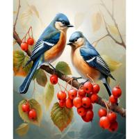 RUOPOTY-Kits de pintura por números Diy, pinturas de pájaros en números, arte, artesanía de animales, regalo artesanal, decoración del hogar - details 0