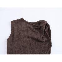 Casual Chic Verano Sin mangas s, Moda femenina larga y recta por - details 21