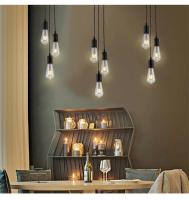 Lámpara Colgante Lineal LED E27 110-260v Para Decoración De Habitaciones Salones Restaurantes Bares Cafés Iluminación Interior Moderna - details 1