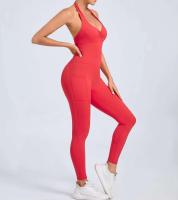Monos de Yoga sin Costuras Ropa Deportiva Ajustada para Mujeres Leggings de Gimnasio con Bolsillo sin Espalda - details 17