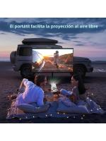 Proyector Android 4k LED de Alta Calidad Enfoque Corto, Resolución 720P, Audio Incorporado, WIFI, Tamaño de Pantalla Máximo 130