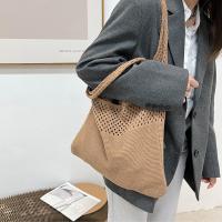 Bolso De Hombro Vintage Tejido Con Agujeros Para Mujer Gran Capacidad Bolso De Compras Bohemio Veraniego Para Playa Y Viajes - details 23