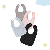 4 Uds./3 uds. Baberos para alimentar a bebés y niños, toalla impermeable de Color sólido, pañuelos para niños, paños para eructar - details 7
