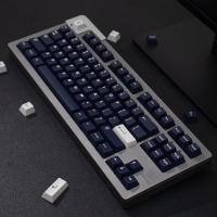 Tecla de doble disparo para teclado mecánico, accesorio con personalidad personalizada en inglés, de 132 teclas, modelo G clon Deep Navy, 61/87/104 - details 4