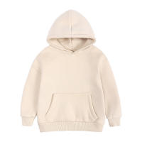 Sudadera con capucha gruesa de color sólido para niños, 95% algodón, 2 a 13 años, novedad - details 2