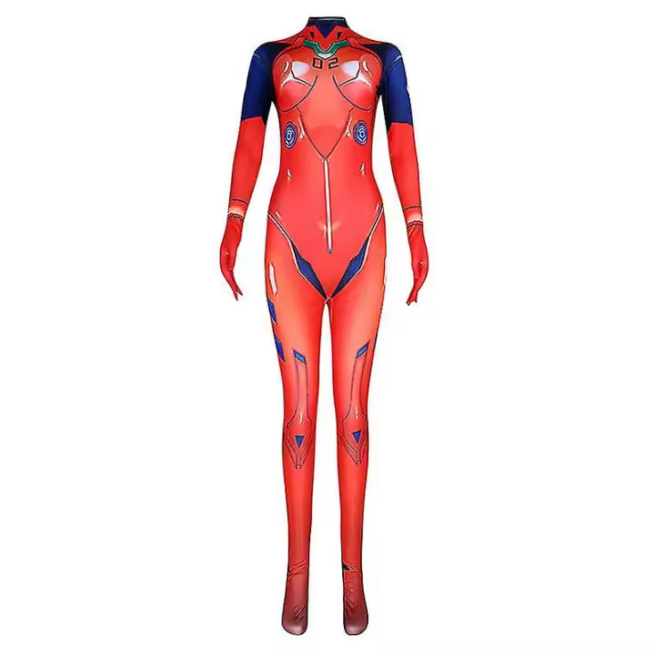 Traje de Asuka de Evangelion versión teatral, traje de batalla, disfraz de escenario de anime, cosplay - 1