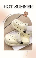 Zapatos Unisex de EVA con Agujeros, Pantuflas de Suela Gruesa Elevada, Pantuflas Casuales Simples para Exteriores - details 1