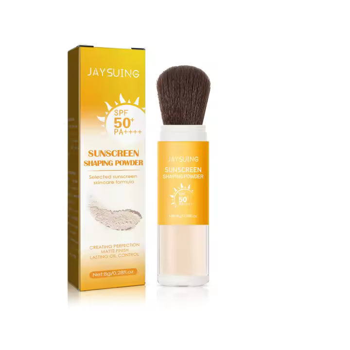 SPF50-Polvo de fijación de protección solar, mineral para ajuste de pantalla solar, control de aceite - 1