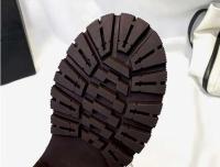 Ocio Chelsea nieve mujer invierno nuevos zapatos de tobillo de plataforma de tacón medio botas de moto de piel cálidas - details 4