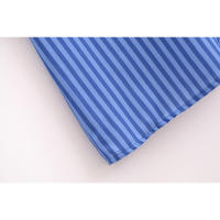 OUWU- Aoaiiys Vestido A Rayas Para Mujer Vestido De Un Solo Pecho Con Cuello Vuelto Corte En A Sin Mangas Moda De Verano Vestidos Elegantes Para Mujer - details 5