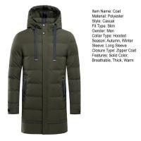 Chaqueta de algodón de fibra larga para hombre, chaqueta informal cálida de invierno para hombre, ropa de moda para hombre, chaqueta de plumón - details 10