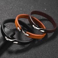 Pulsera Dijie punk retro de alta calidad con hebilla magnética tejida multicapa de piel de vaca para hombre, venta al por mayor de regalos de joyería - details 11