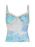 BUNO-Conjunto de vestido transparente con estampado Tie Dye para vacaciones, estilo playero, conjuntos sexys ajustados de 2 piezas, camisetas sin mangas, faldas trompeta de cintura baja - details 8