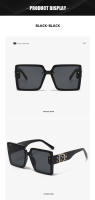 Toyear-gafas de sol cuadradas de diseñador de marca clásica para mujer, lentes de sol de tendencia, moda Vintage, lujo, diamante, Marco grande, UV400, 2023 - details 6