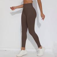 Pantalones de yoga elásticos para mujer, cintura alta y caderas, glúteos melocotón, secado rápido, correr, ciclismo, deportes, gimnasio - details 47