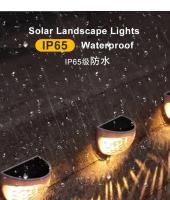 Luces solares impermeables para decoración de jardín, lámpara de pared alimentada por luz Solar, foco de ahorro de energía, blanco, 1-10 piezas, 6 led - details 1