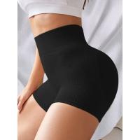 Pantalones cortos de impacto de cintura baja para mujer, pantalones cortos acanalados para entrenamiento, pantalones cortos de gimnasio, pantalones cortos de Yoga sin costuras - details 4