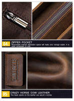 CONTACT'S crazy horse-Bolso de piel auténtica para hombre, bandolera vintage para ordenador portátil, bolso cruzado - details 16