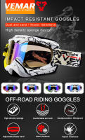 Gafas de Motocross VEMAR A prueba de golpes, Anti-polvo, Ligeras para Ciclismo, Motocicleta, Deportes al Aire Libre, ATV, MTB - details 0