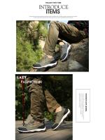Zapatos de senderismo para hombre, zapatillas de deporte resistentes al deslizamiento, botas de montaña con cordones, talla grande 39-48 - details 15