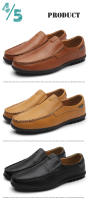 Mocasines de piel auténtica sin cordones para hombre, calzado informal de alta calidad, talla grande 38-47, primavera y verano - details 3
