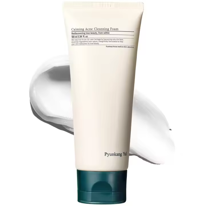 Espuma limpiadora calmante Pyunkang Yul, limpiador/limpiador facial con fórmula de bajo pH con hamamelis, AHA para control de grasa: cica, árbol de té - 1