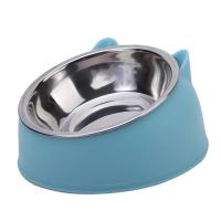 Cuenco inclinado de acero inoxidable para gato y perro, comedero antideslizante para mascotas, 15 grados, protección para el cuello - details 7